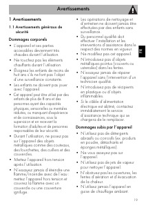 Mode d’emploi Smeg CTP1015 Tiroir chauffant