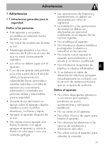 Manual de uso Smeg CTP9015P Cajón calentador