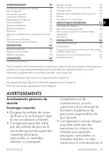 Mode d’emploi Smeg CVI121N3 Cave à vin
