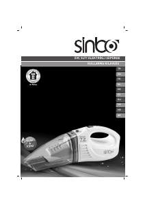 Kullanım kılavuzu Sinbo SVC 3471 Şarjlı El Süpürgesi