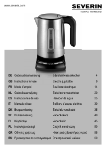 Manuale Severin WK 3460 Bollitore