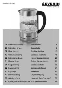 Manuale Severin WK 3470 Bollitore