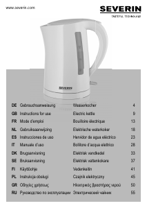 Bedienungsanleitung Severin WK 3494 Wasserkocher