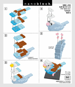 Manuale Nanoblock set NBC-016 Miniature Collection Pappagallino ondulato