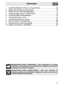 Mode d’emploi Smeg SC700BS-8 Four