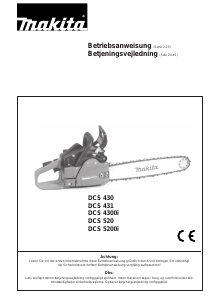 Brugsanvisning Makita DCS431 Kædesav