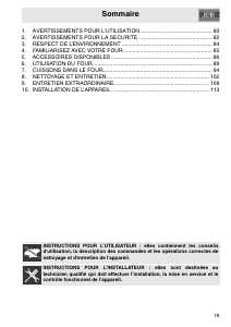 Mode d’emploi Smeg SC855PX-8 Four