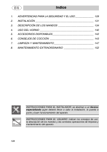 Manual de uso Smeg SC99X Horno