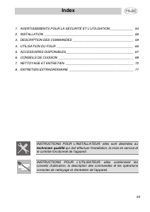 Mode d’emploi Smeg SC99X Four
