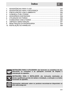 Manual Smeg SCP109B-8 Forno