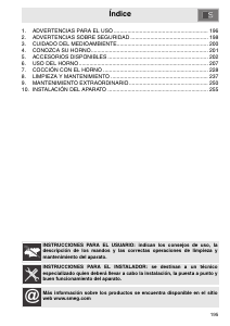 Manual de uso Smeg SCP112N-8 Horno