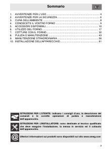 Manuale Smeg SCP12-8 Forno
