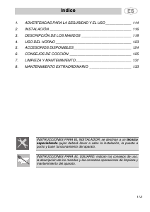 Manual de uso Smeg SE20XMFR7 Horno