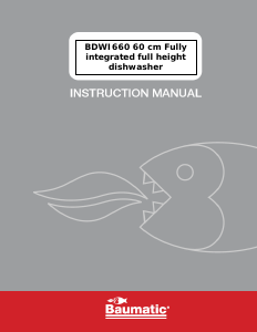 Handleiding Baumatic BDWI660 Vaatwasser