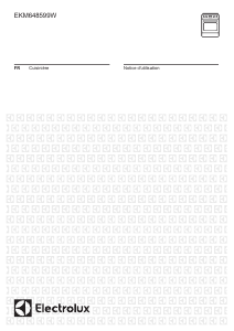 Mode d’emploi Electrolux EKM648599W Cuisinière