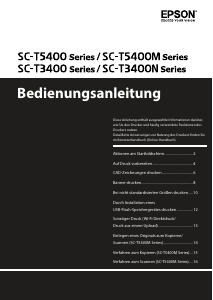 Bedienungsanleitung Epson SureColor SC-T5400M Drucker