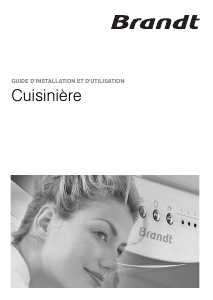 Mode d’emploi Brandt KIP1262W Cuisinière