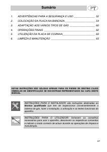 Manual Smeg PGF75F-4 Placa