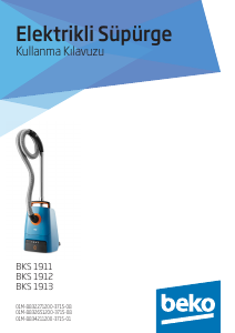 Kullanım kılavuzu BEKO BKS 1911 Elektrikli süpürge