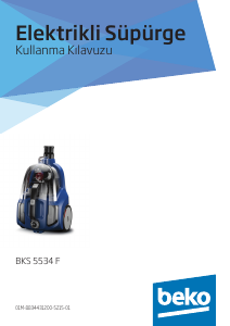 Kullanım kılavuzu BEKO BKS 5534 F Elektrikli süpürge