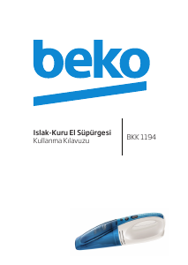 Kullanım kılavuzu BEKO BKK 1194 Şarjlı El Süpürgesi