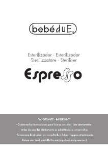 Handleiding Bebé Due Espresso Sterilisator