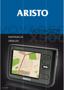 Instrukcja Aristo Voyager X500 Nawigacja przenośna