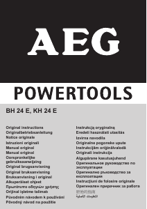 Manual AEG BH 24 E Ciocan rotopercutor