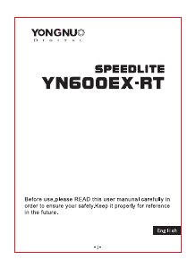 Handleiding Yongnuo Speedlite YN600EX-RT Flitser