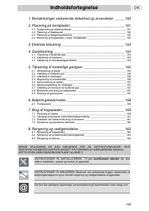 Brugsanvisning Smeg PX750 Kogesektion