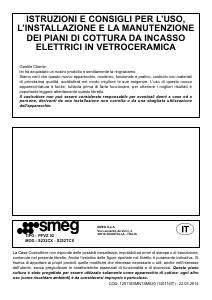 Manuale Smeg S232CX Piano cottura