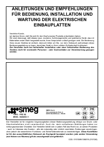 Bedienungsanleitung Smeg S232XC-1 Kochfeld