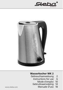 Bedienungsanleitung Steba WK 2 Wasserkocher