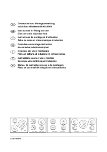 Manual de uso Smeg SE2951ID Placa