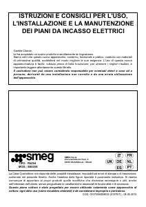 Manuale Smeg SE435EB Piano cottura