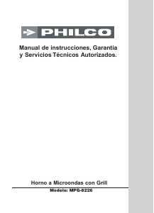 Manual de uso Philco MPG-8226 Microondas