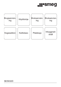 Käyttöohje Smeg SEI5632D Keittotaso