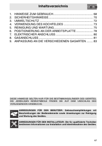 Bedienungsanleitung Smeg SPR864RAGH Kochfeld