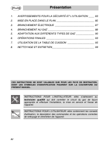 Mode d’emploi Smeg SRV563EB1 Table de cuisson