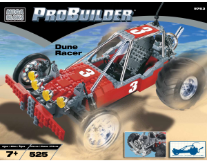 Manual Mega Bloks set 9763 Probuilder Dune racer