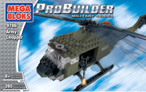 Mode d’emploi Mega Bloks set 9786 Probuilder Hélicoptère de l'armée