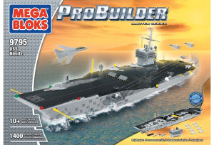 Kullanım kılavuzu Mega Bloks set 9795 Probuilder USS Nimitz