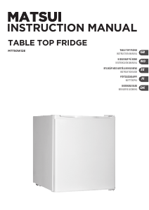 Manual Matsui MTT50W12E Refrigerator