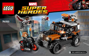 Manual Lego set 76050 Super Heroes Crossbones hazard heist