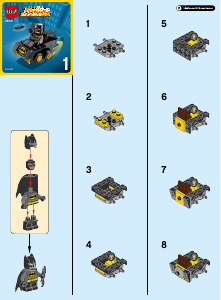 Manuál Lego set 76061 Super Heroes Mighty Micros: Batman vs. Catwoman