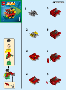 Manual Lego set 76062 Super Heroes Mighty Micros Robin vs. Bane
