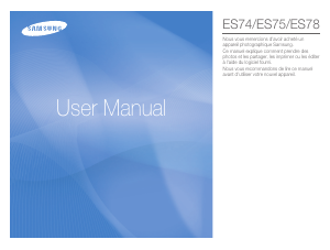 Mode d’emploi Samsung ES75 Appareil photo numérique