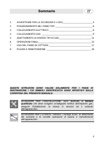 Manuale Smeg SRV576AV5 Piano cottura