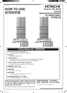 Manual Hitachi R-X6000H Fridge-Freezer