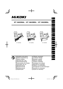 Kullanım kılavuzu Hikoki NT 1865DBAL Çivi çakma tabancası